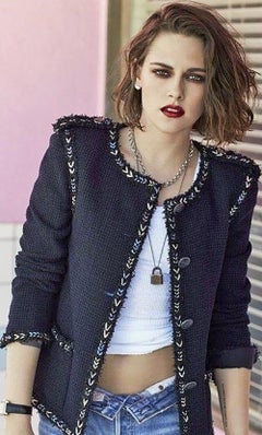 CHANEL 10K$ Iridescent Black Lesage Tweed Jacket 42 FR