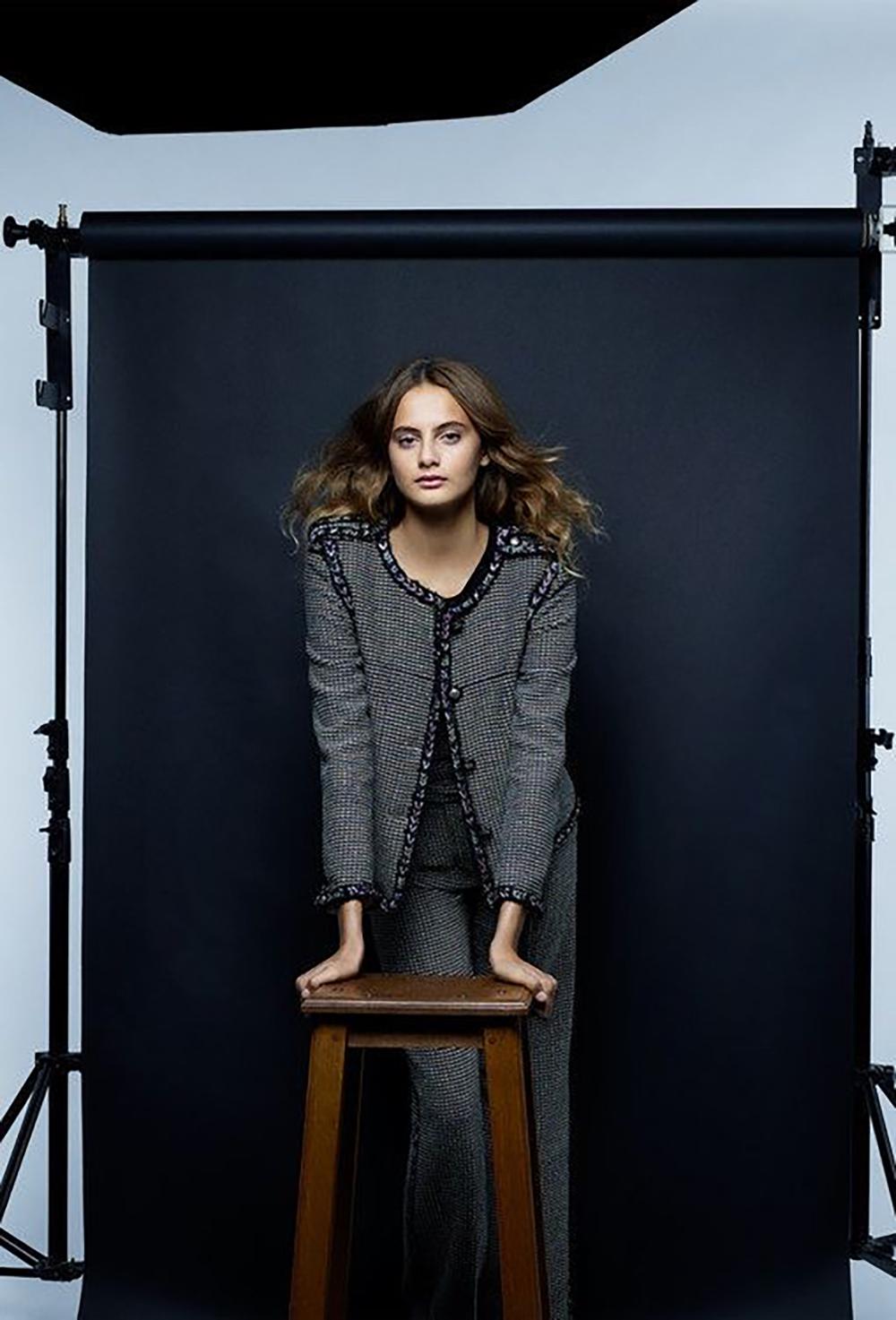 CHANEL 10K$ Iridescent Black Lesage Tweed Jacket 42 FR Unisexe en vente