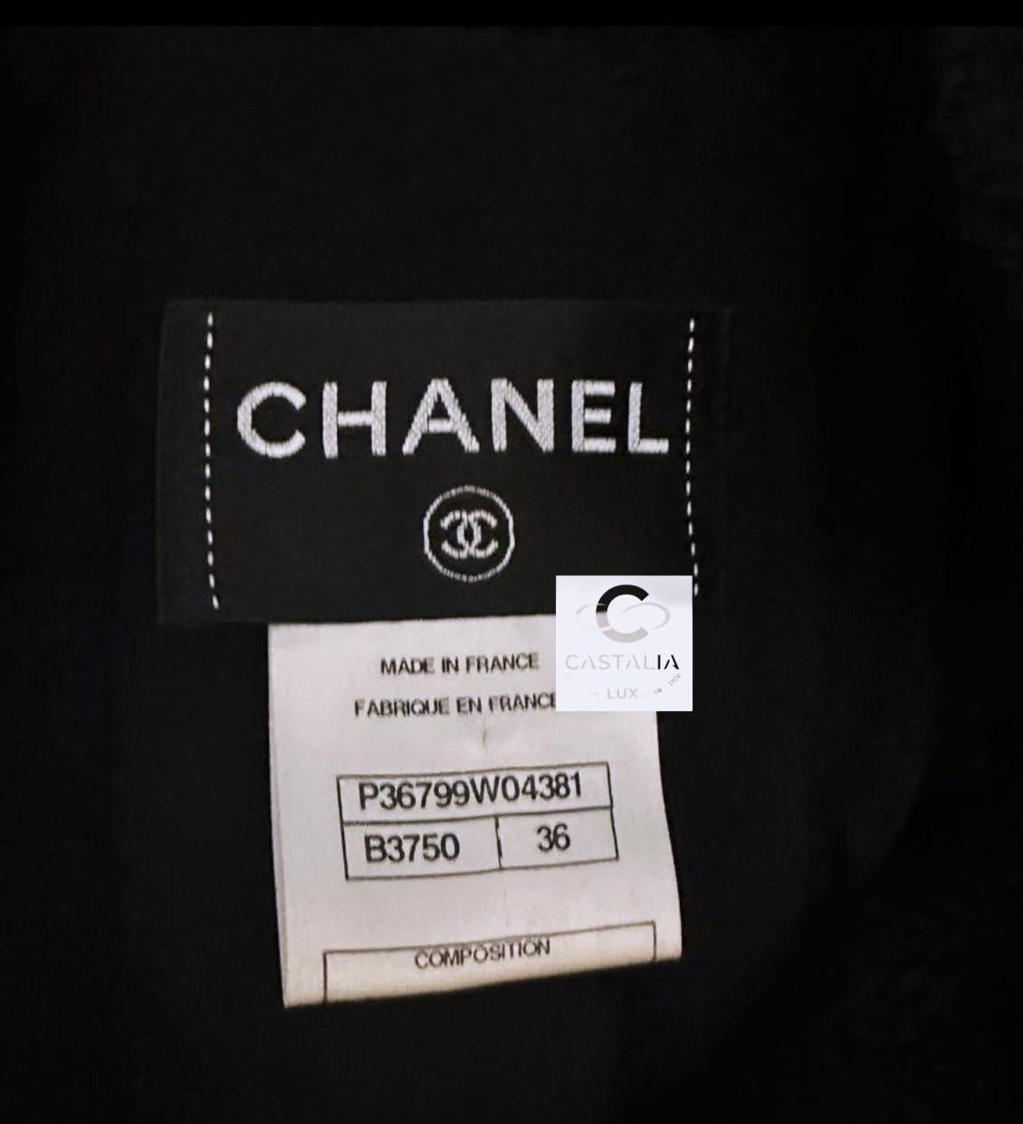 Chanel 10K$ Jewel Belt Black Tweed Coat 14