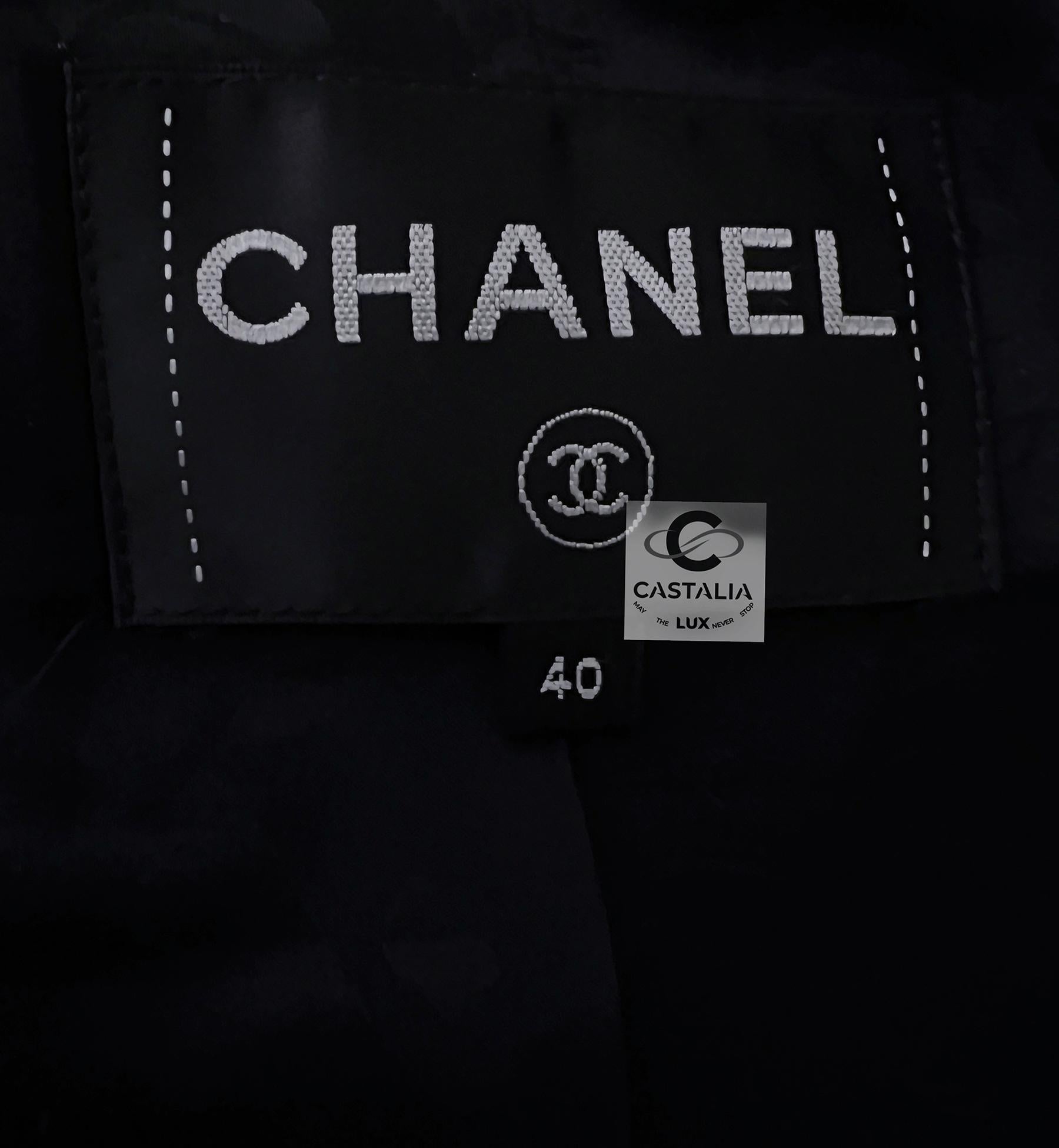 Chanel 10K$ Jewel Buttons Tweed Parka 40 FR For Sale 8