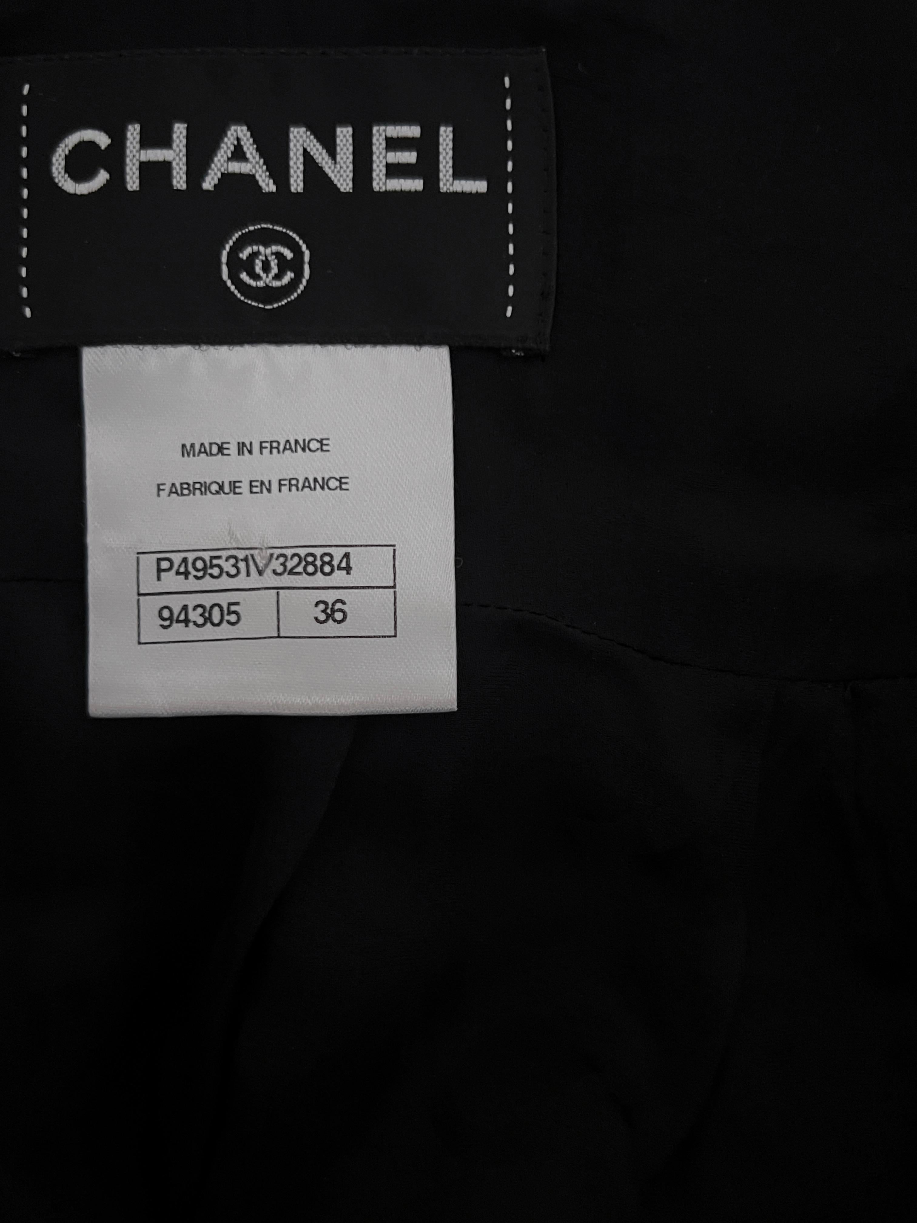 Chanel 10K$ Jewel Embellished Black Tweed Coat 11