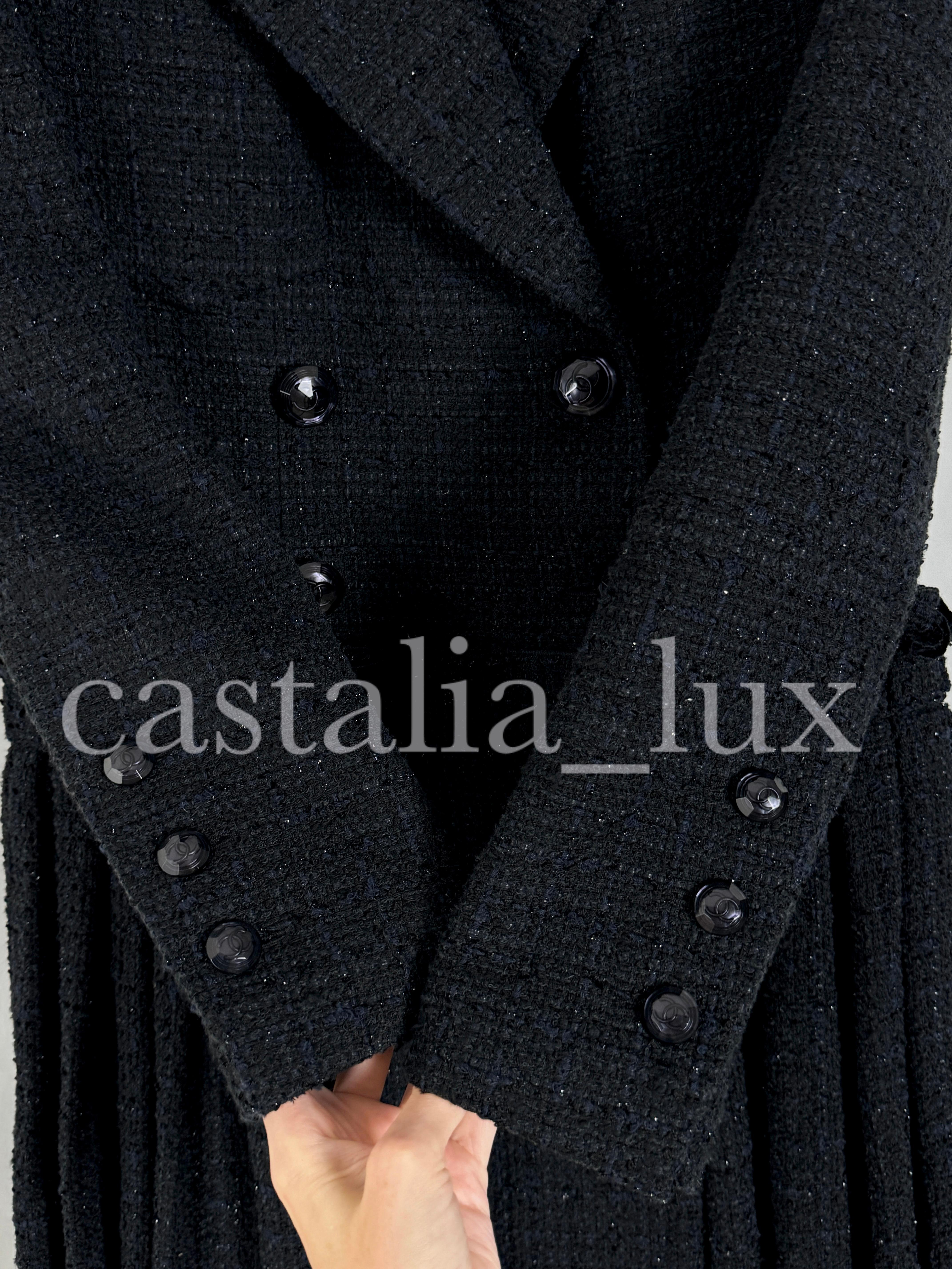 Chanel 10K$ New Runway Black Jacket Robe 8