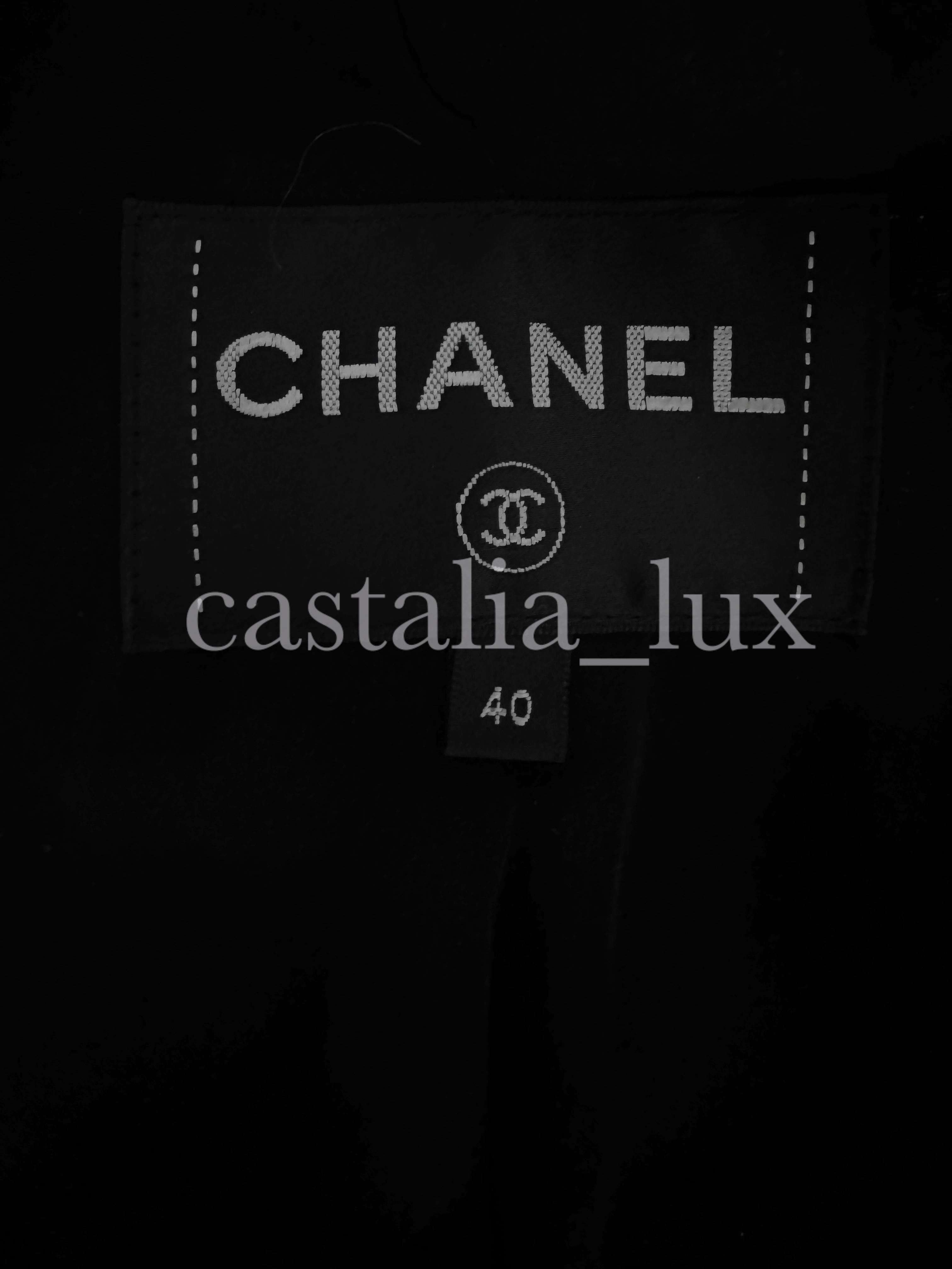 Chanel 10K$ New Runway Black Jacket Robe 11