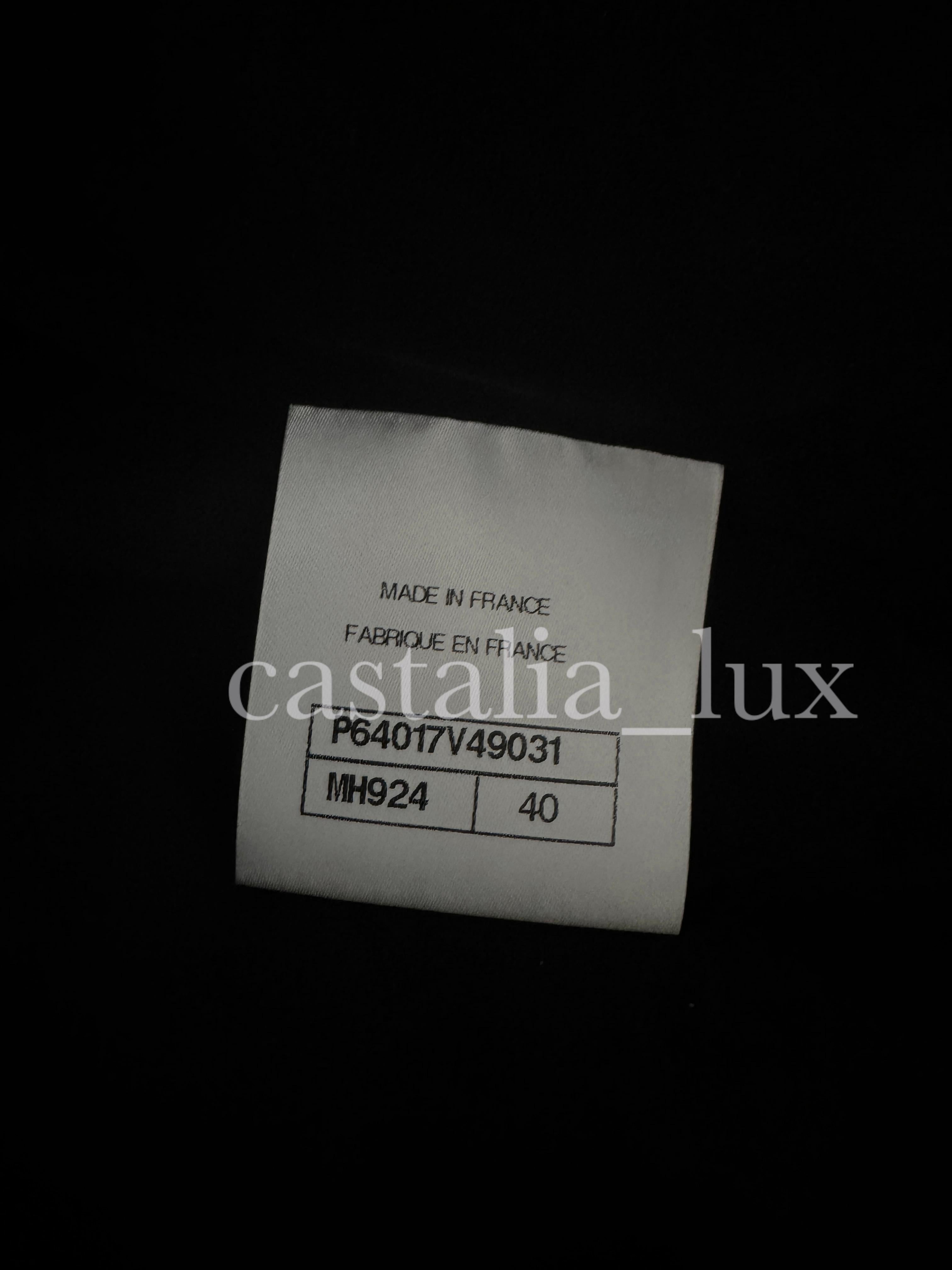 Chanel 10K$ New Runway Black Jacket Robe 12