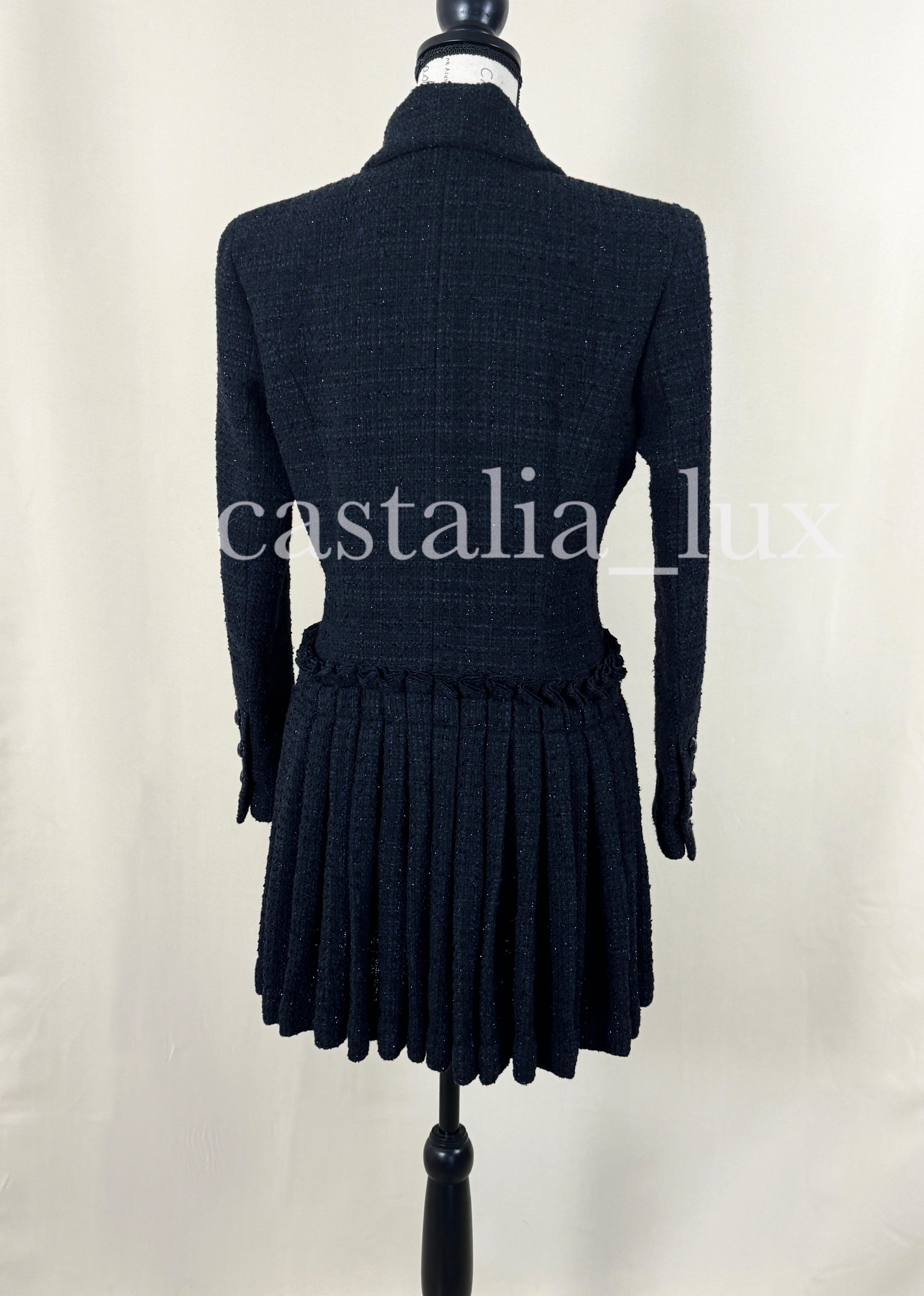 Chanel 10K$ New Runway Black Jacket Robe 13