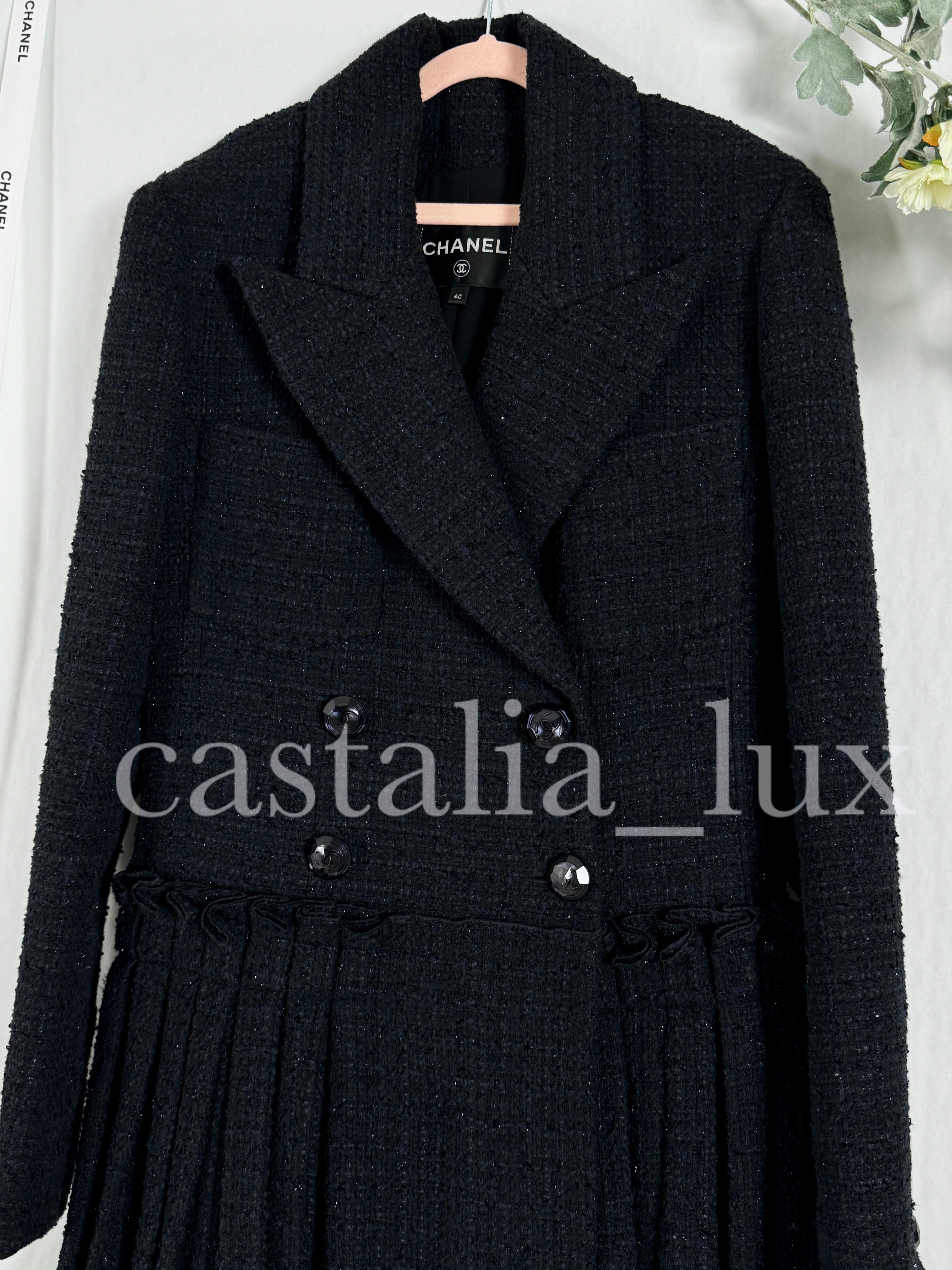 Chanel 10K$ New Runway Black Jacket Robe 5