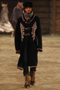 Chanel 10K$ Rare Paris / Dallas Western Myth Cashmere Coat 34 FR