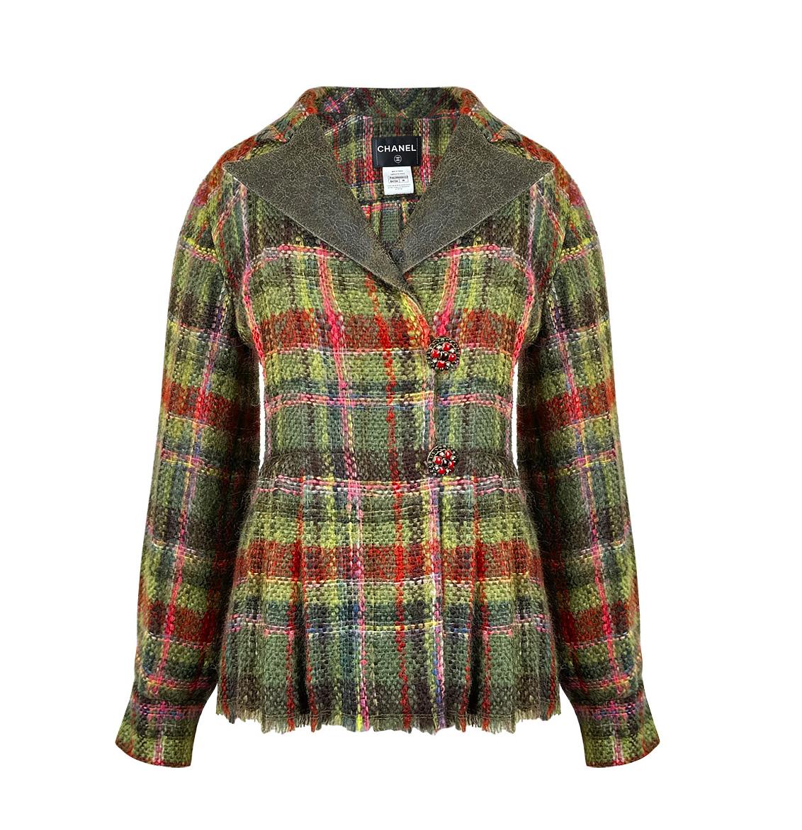 Brown Chanel 10K$ Rare Paris / Edinburgh Tweed Jacket