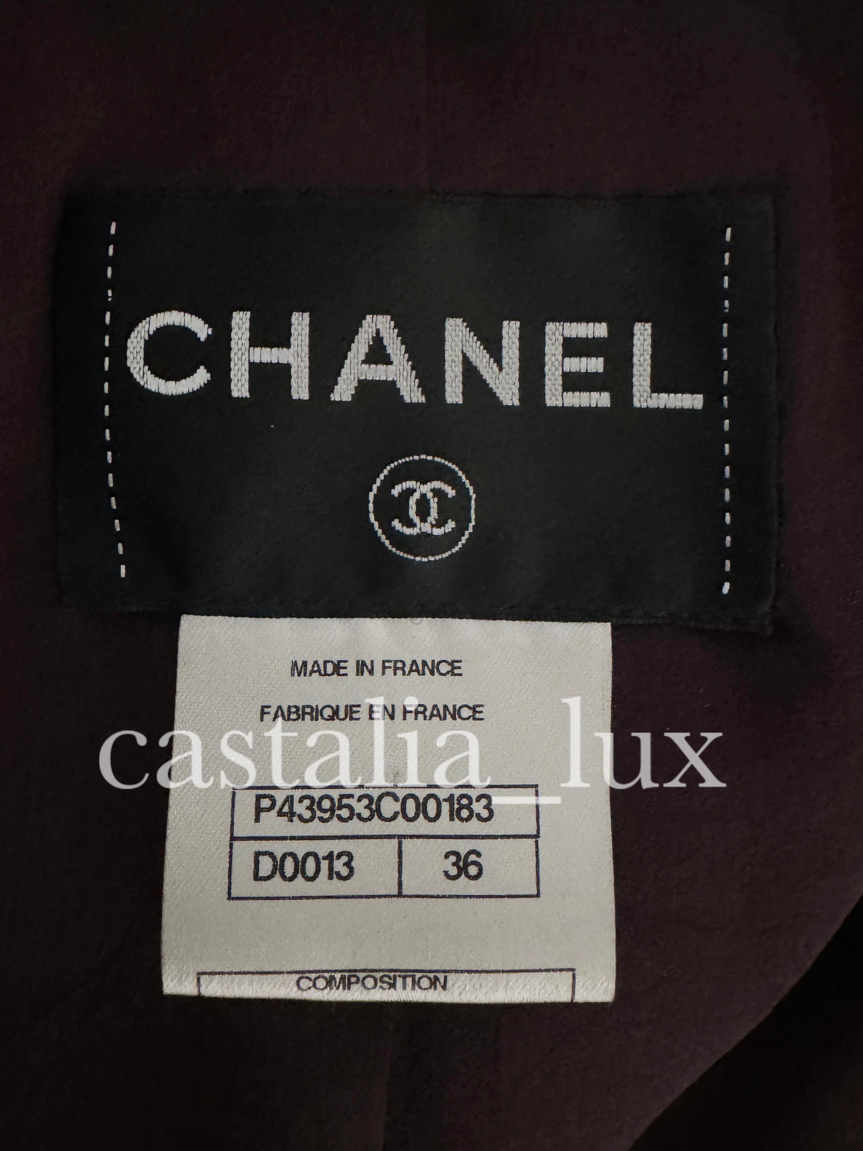 Chanel 10K Rarest Paris / Bombay CC Buttons Leather Jacket For Sale 15