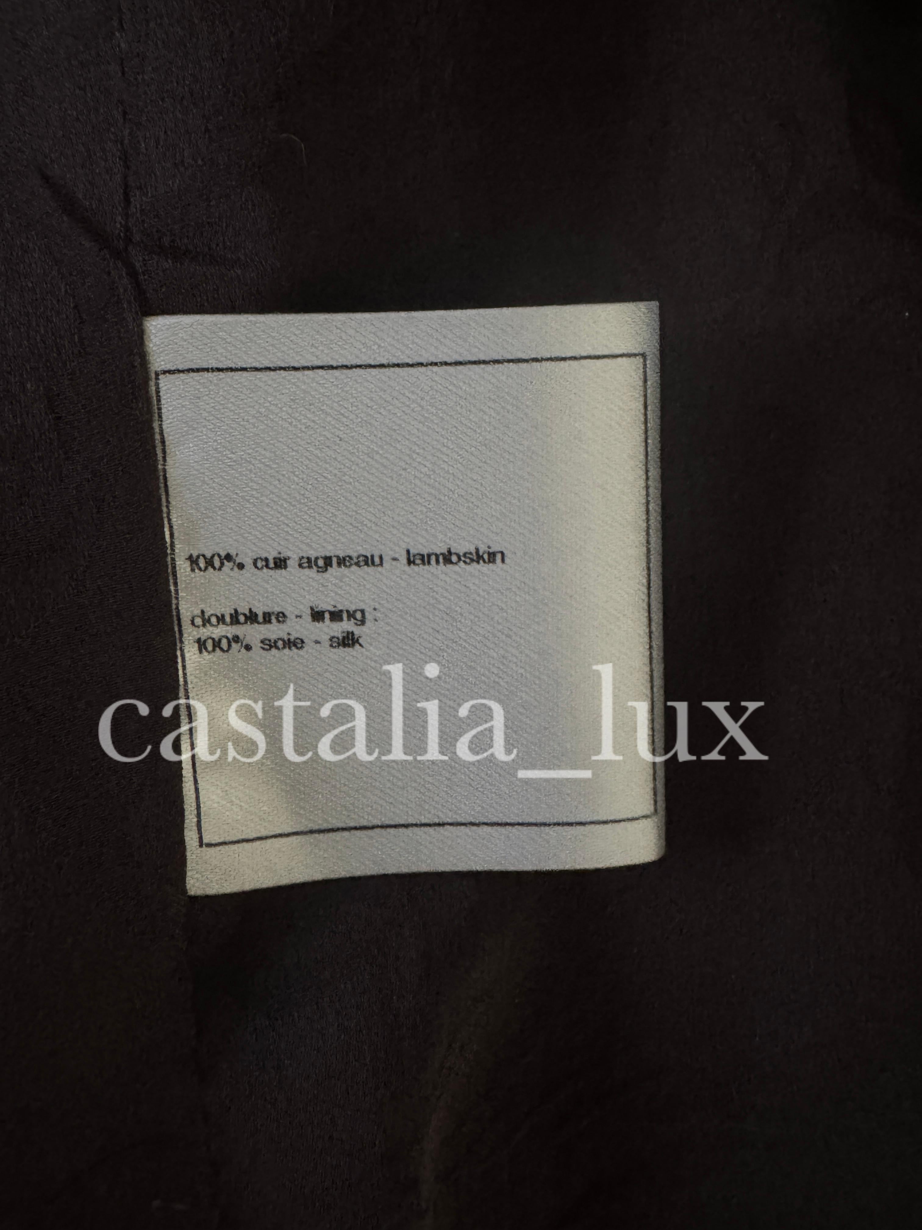 Chanel 10K Rarest Paris / Bombay CC Buttons Leather Jacket 15