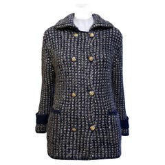 Used Chanel 10K$ Sequin Cashmere Jacket with CC Eagle Buttons 38 FR