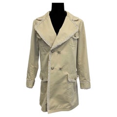 CHANEL - 10P Trench Coat Spring 2010 - Beige Silk Blend - 4 Pockets - 40 US 8