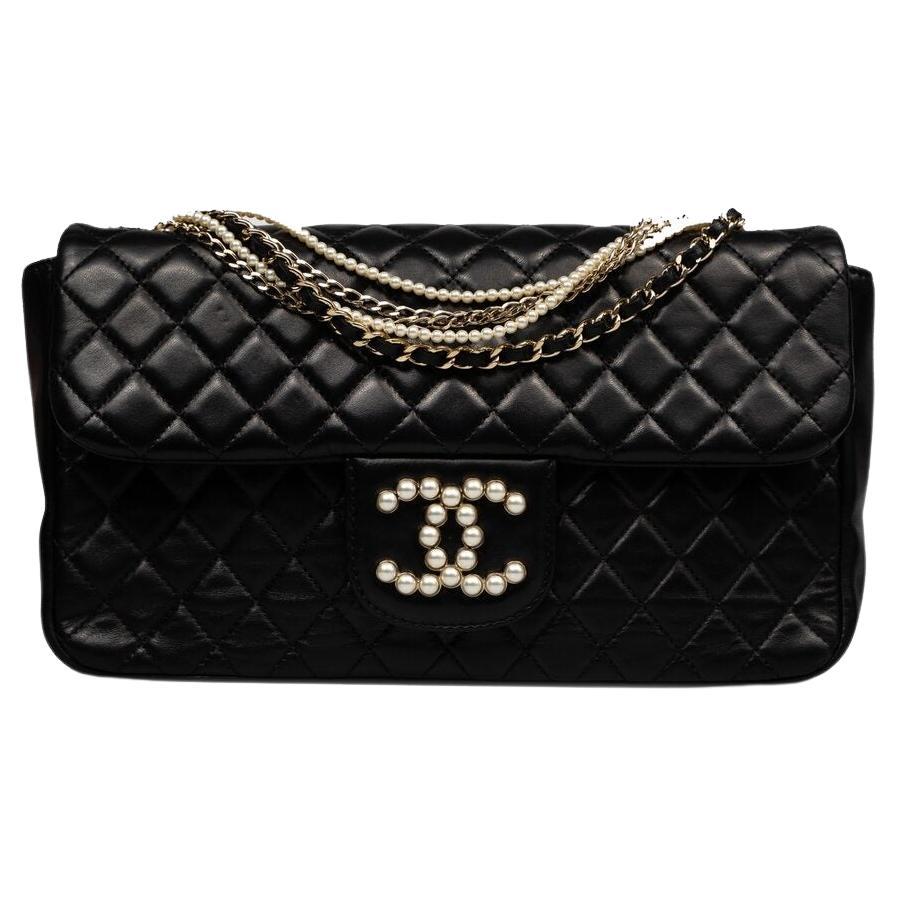 Chanel 11.12 Classic Diamond Stitch Pearl Medium Classic Westminster Flap Bag For Sale