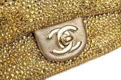Chanel 11.12 Classic/Timeless Single Flap Extra Mini Rectangular Strass Studded