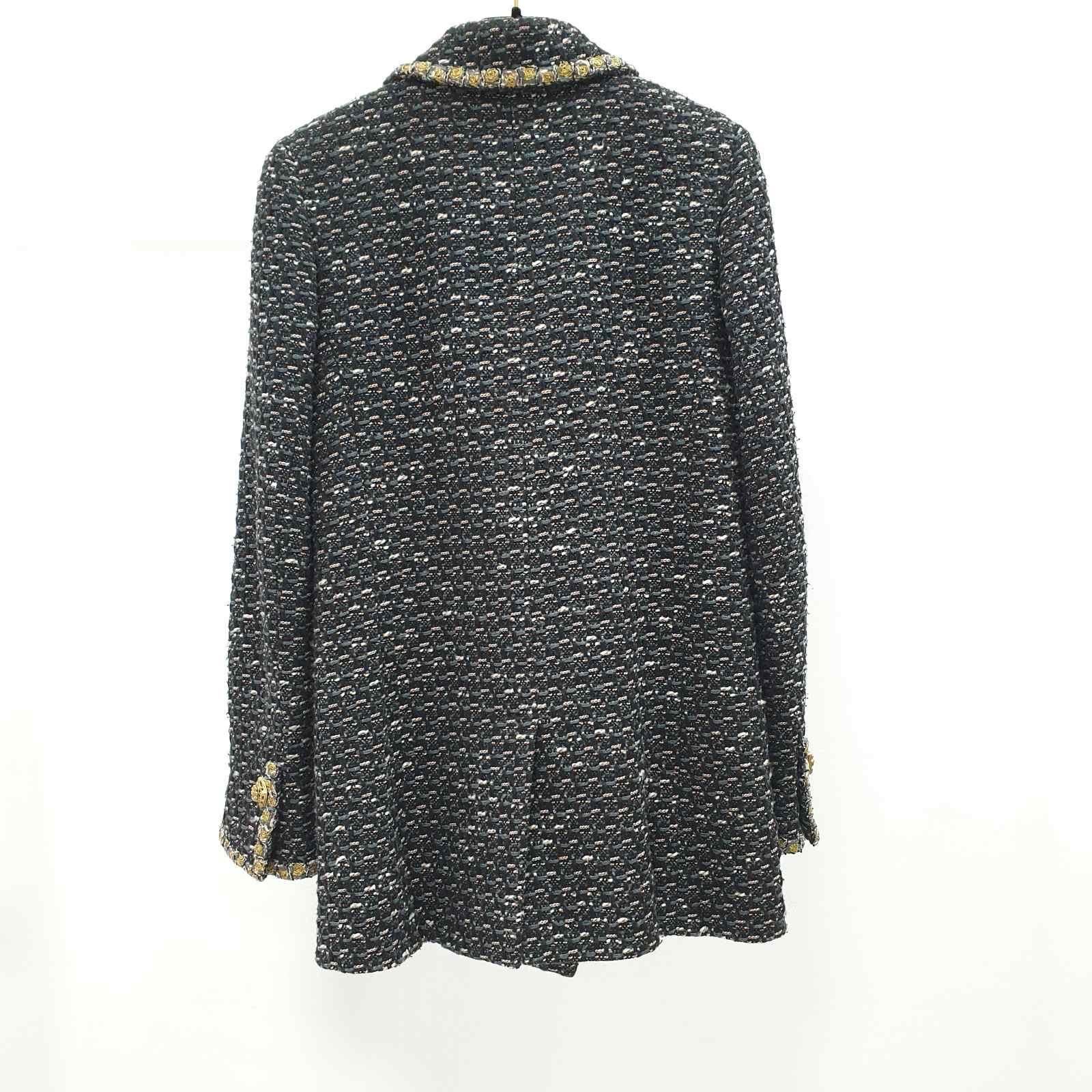 Chanel 11A  Paris Byzance Tweed Jacket Blazer Coat In Good Condition For Sale In Krakow, PL