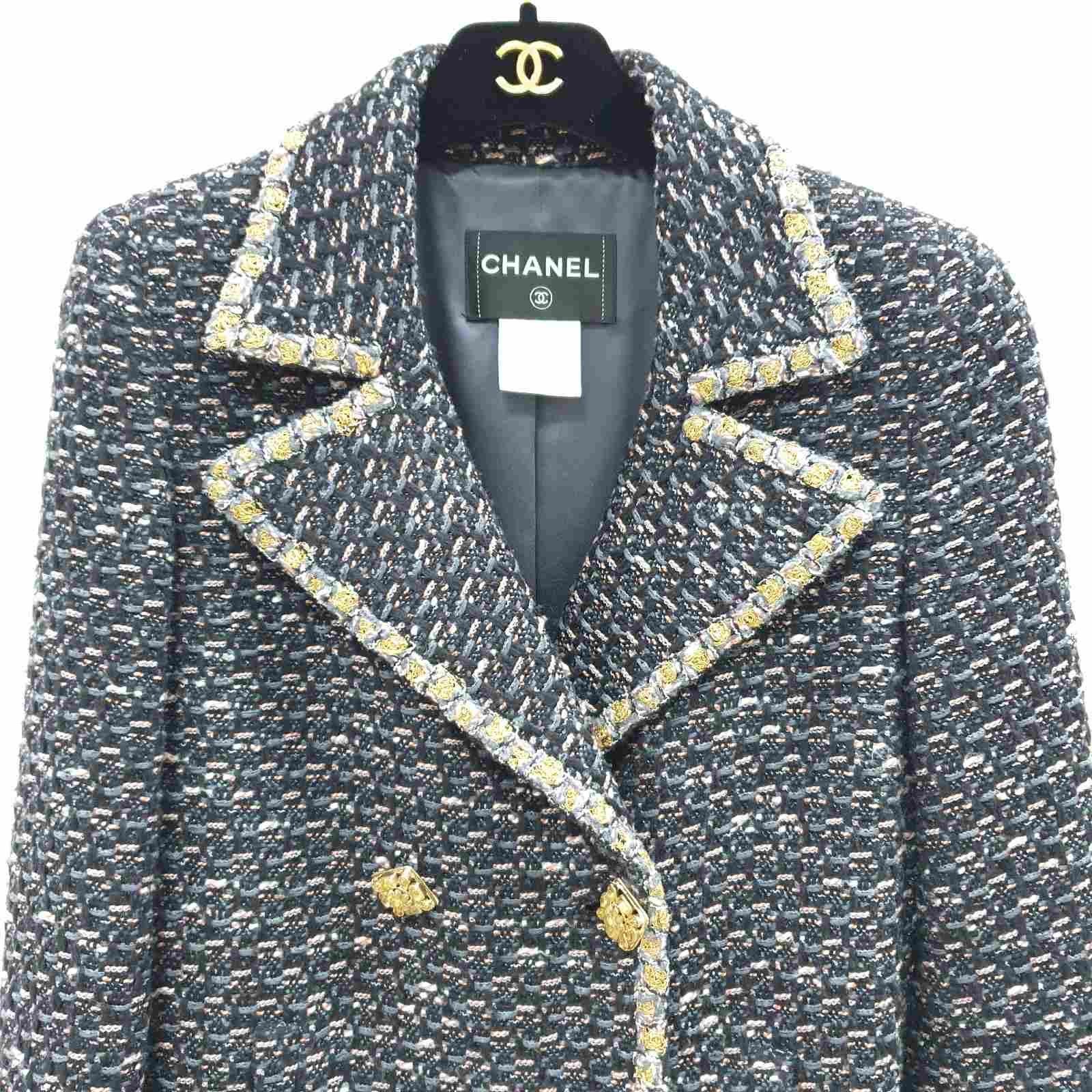 Chanel 11A  Paris Byzance Tweed Jacket Blazer Coat For Sale 2