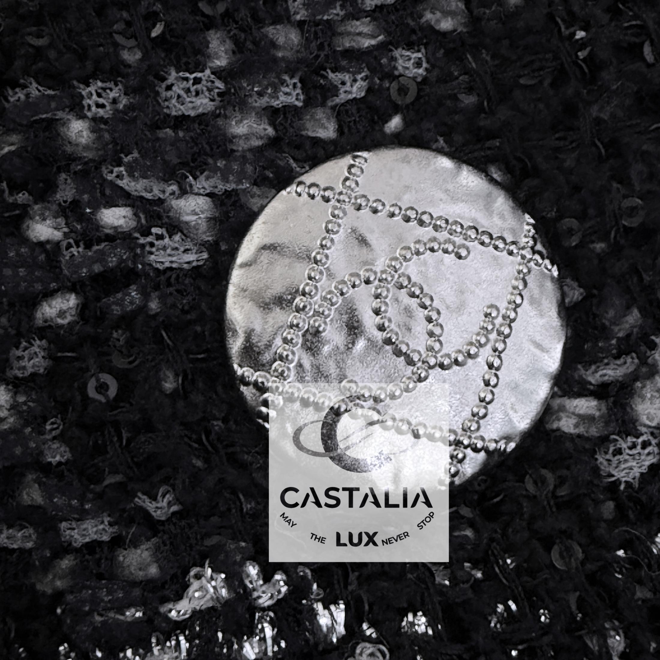 CHANEL 11K$ Schwarzer Tweed Jacke mit Kette Link Muster 34 FR im Angebot 4