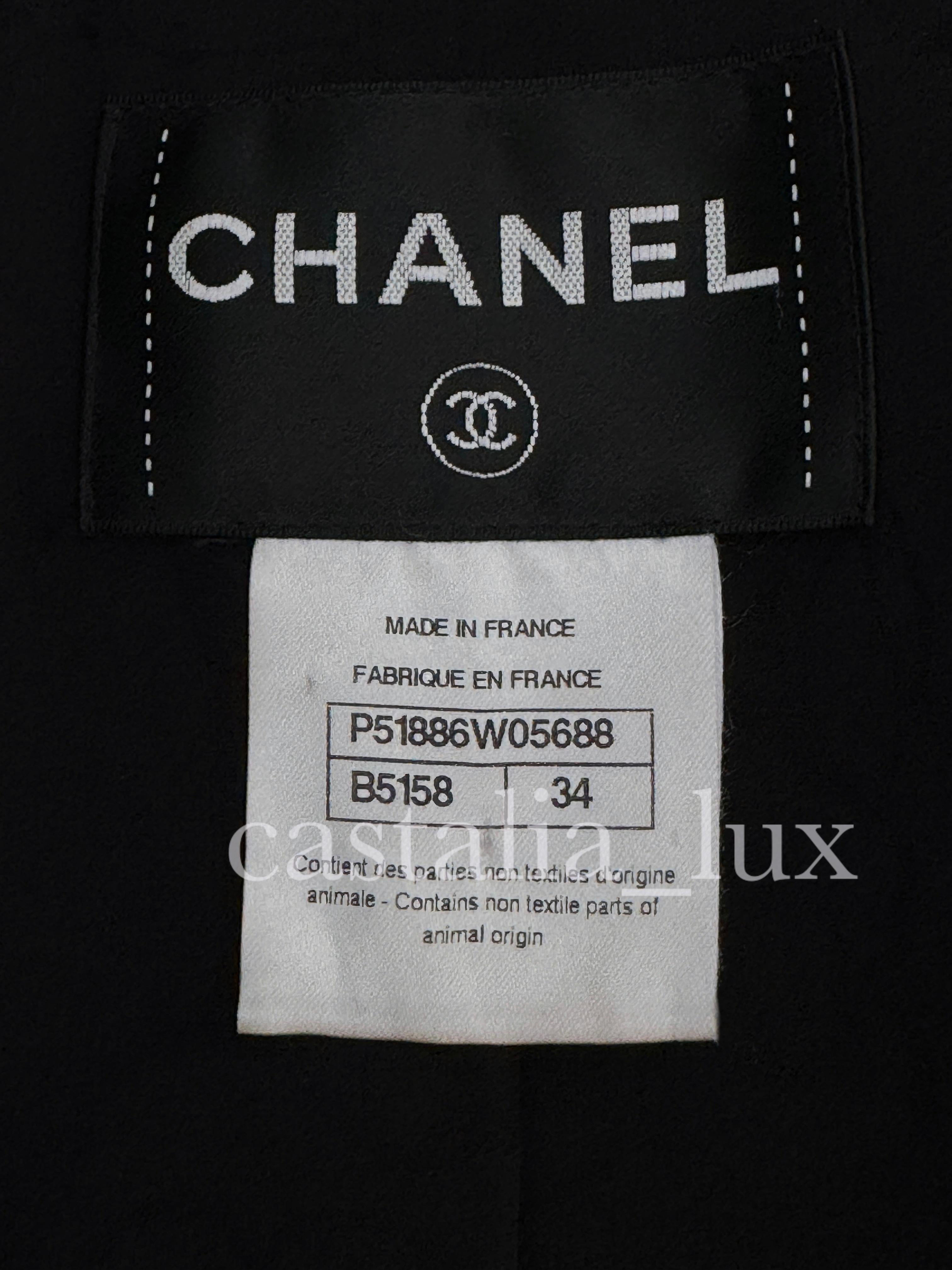 Chanel 11K$ Collectors Paris / Salzburg Black Jacket For Sale 7