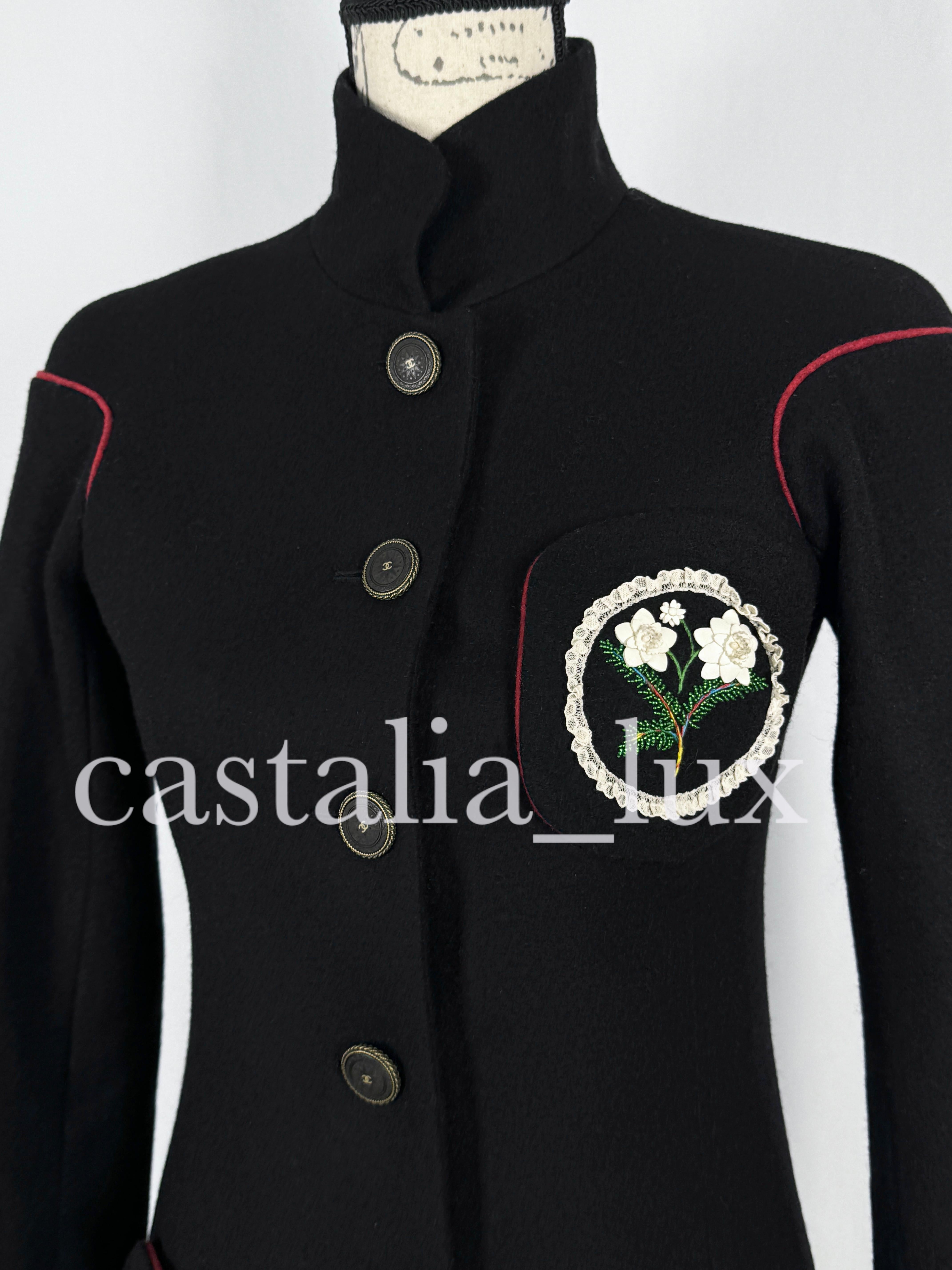 Women's or Men's Chanel 11K$ Collectors Paris / Salzburg Black Jacket For Sale
