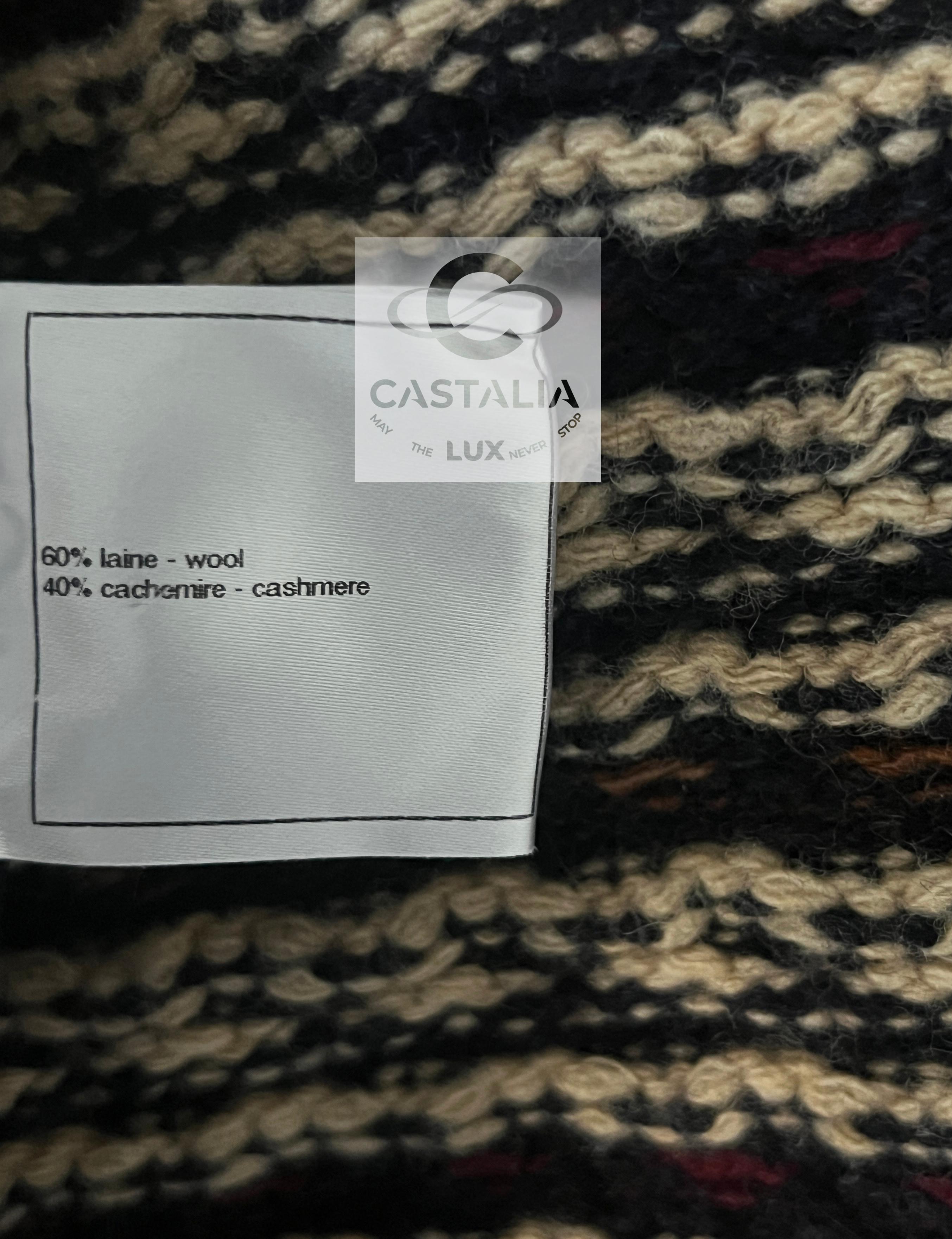 Chanel 11K$ Icónico París / Byzance CC Gripoix Botones Abrigo 36 FR en venta 12