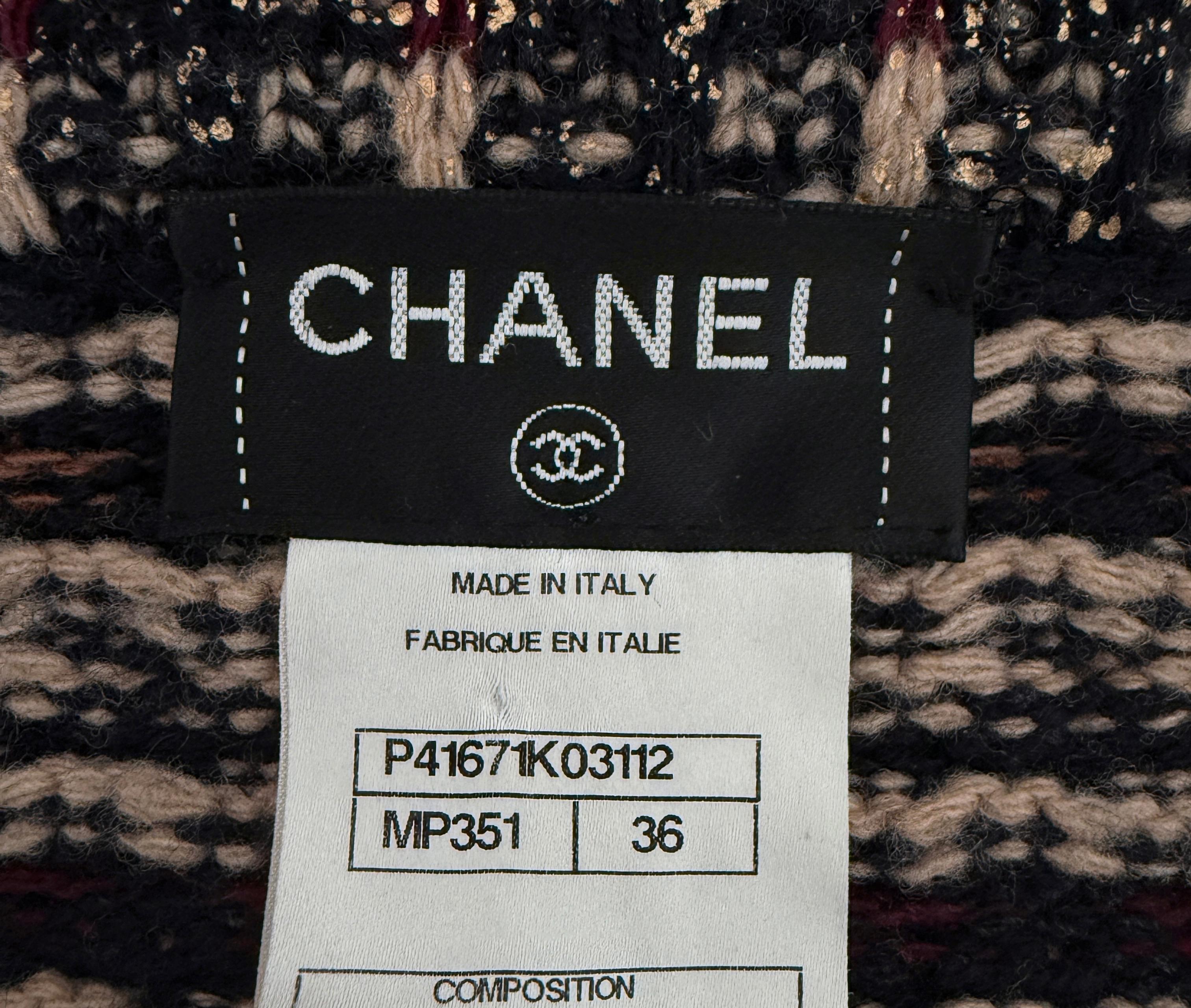 Chanel 11K$ Icónico París / Byzance CC Gripoix Botones Abrigo 36 FR en venta 13