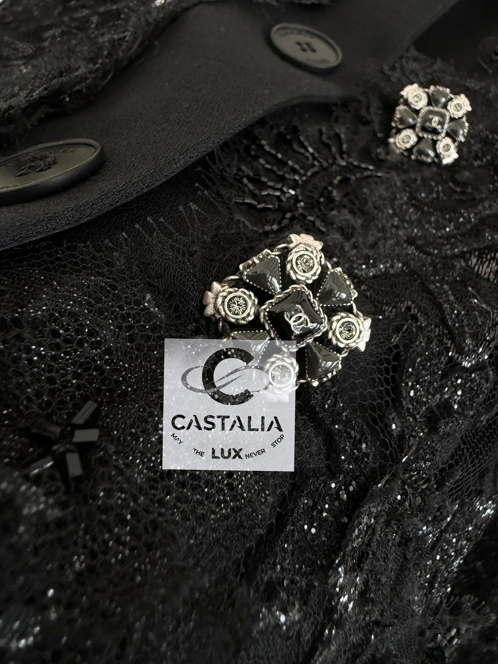 Chanel 11K$ Nueva Chaqueta de Pasarela de Encaje y Bordado 34 FR en venta 7