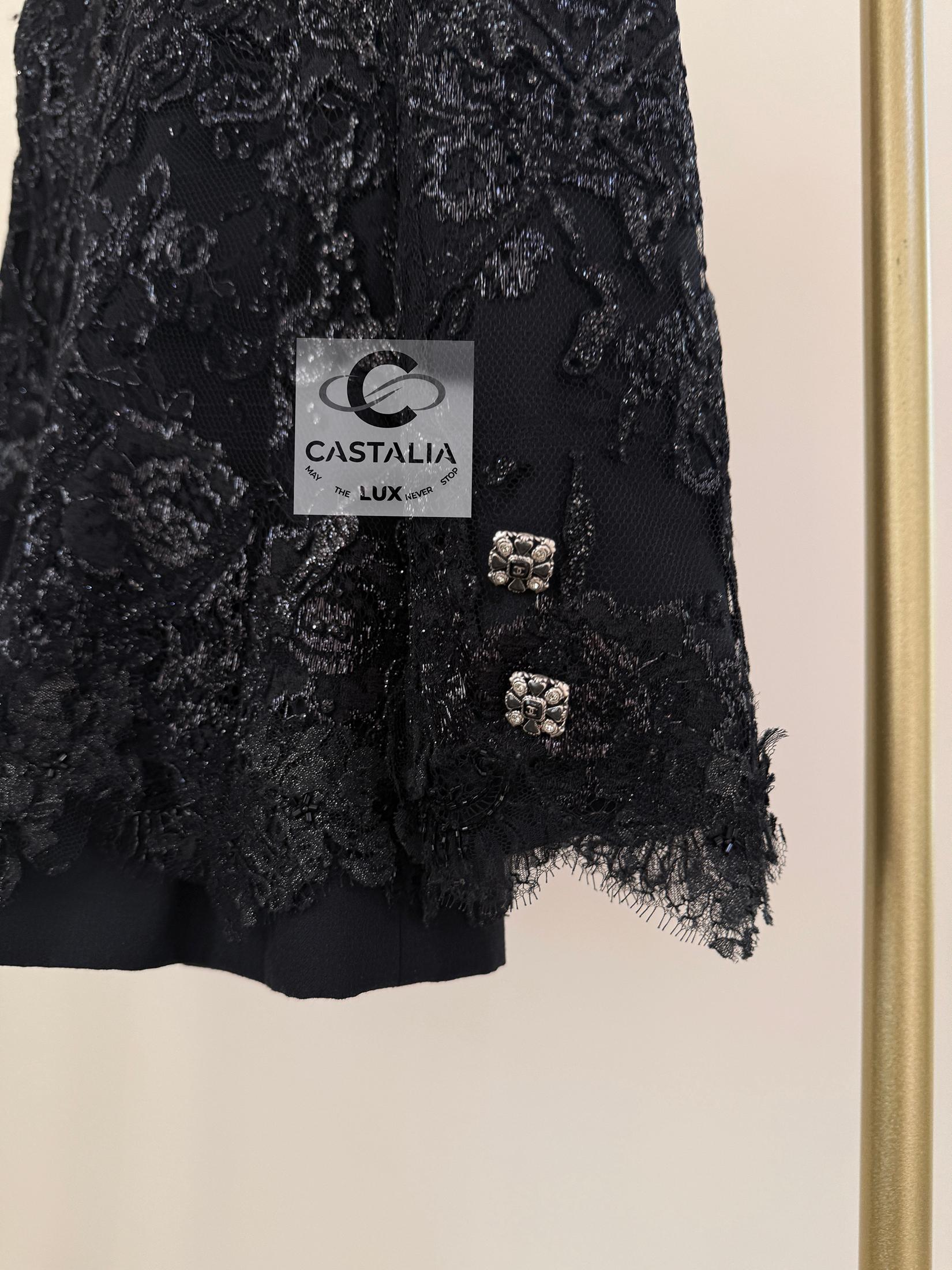 Chanel 11K$ Nueva Chaqueta de Pasarela de Encaje y Bordado 34 FR en venta 14
