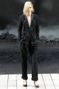 Chanel 11K$ New Lace & Embroidery Runway Jacket 34 FR
