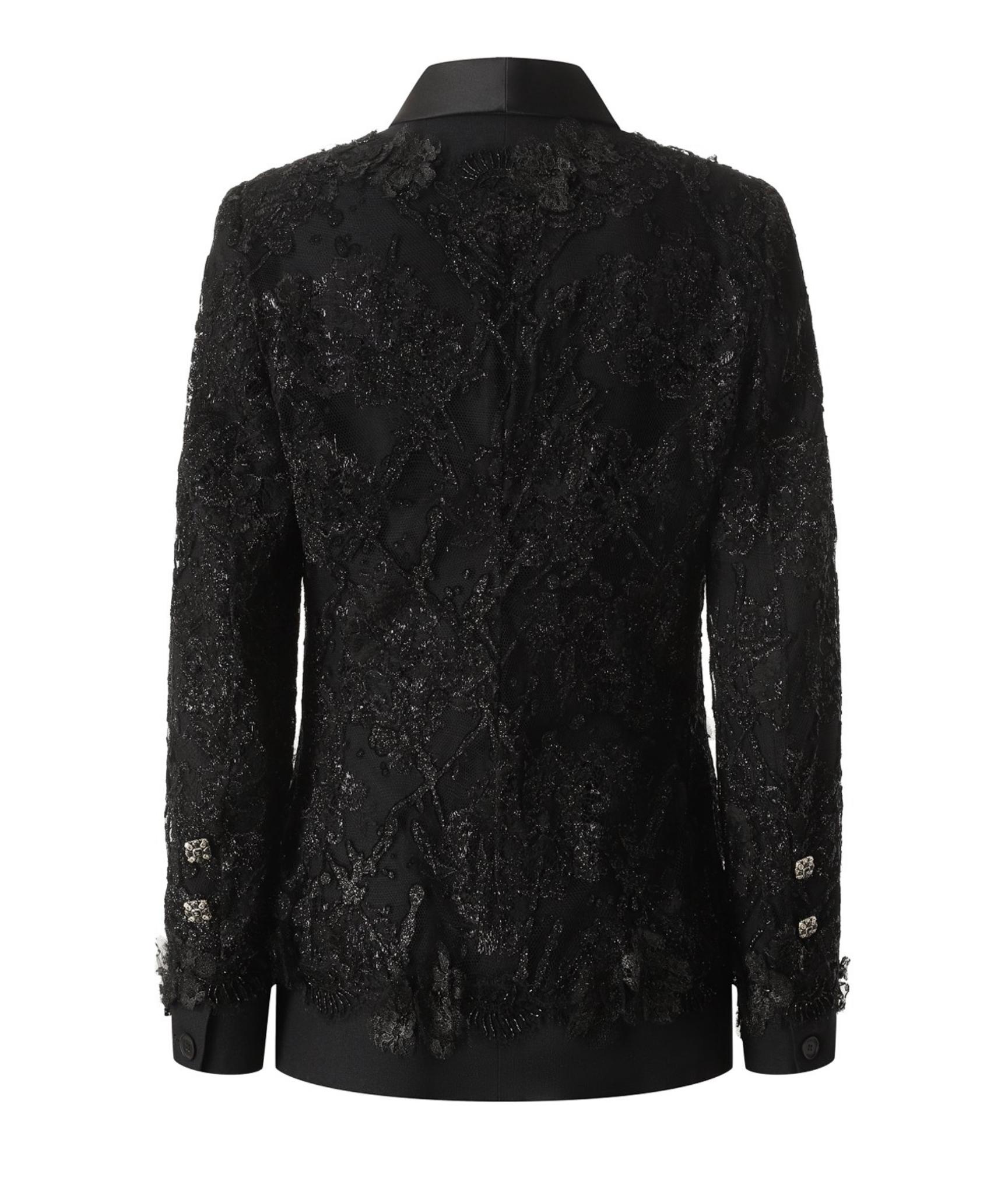 Femenino o masculino Chanel 11K$ Nueva Chaqueta de Pasarela de Encaje y Bordado 34 FR en venta