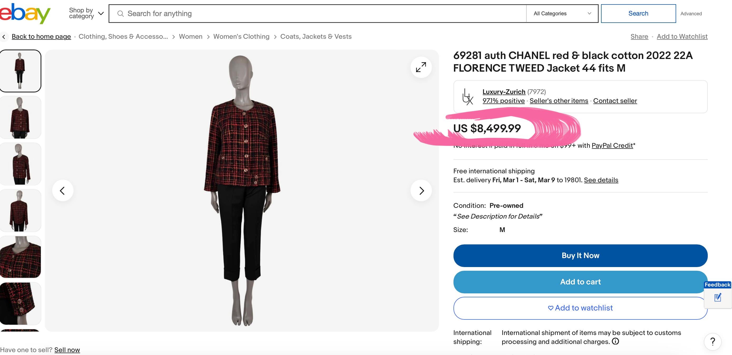 Chanel 11K$ New Logo Ribbon Black Tweed Jacket 38 FR In New Condition In Dubai, AE