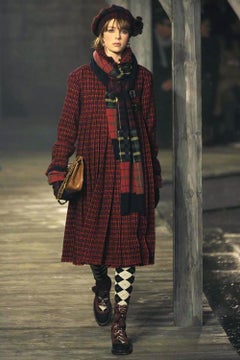 CHANEL 11K$ New Paris / Edinburgh Runway Manteau en Tweed 36 FR