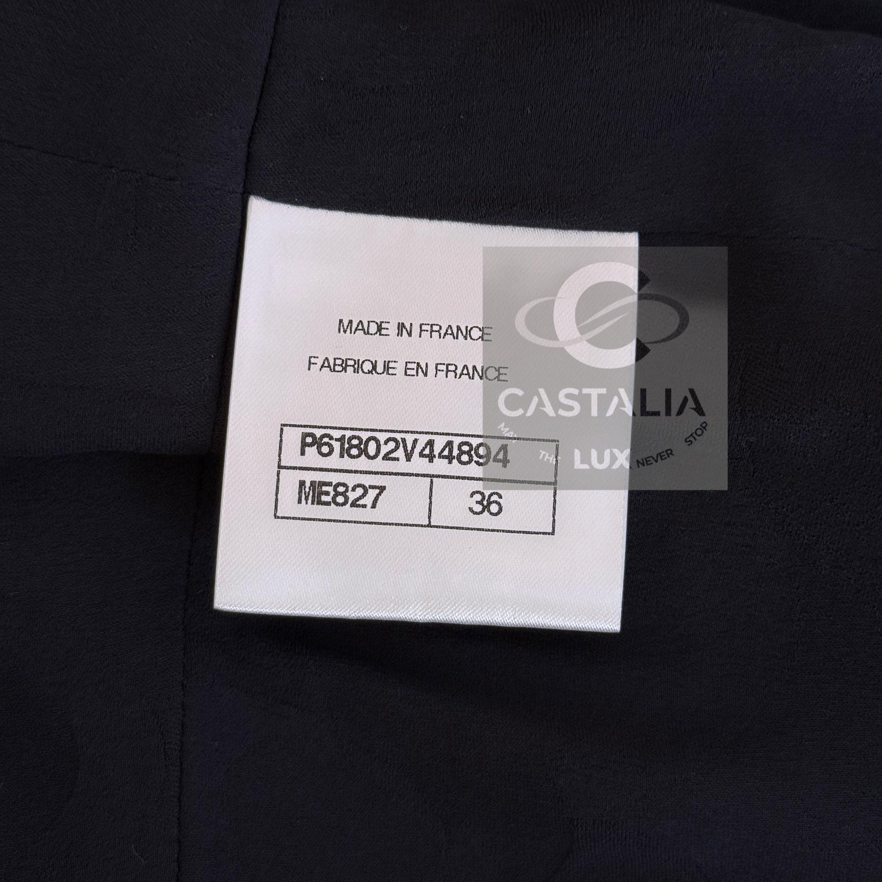 CHANEL 11K$ Nuevo París / EGIPTO Chaqueta de tweed azul marino 36 FR 8