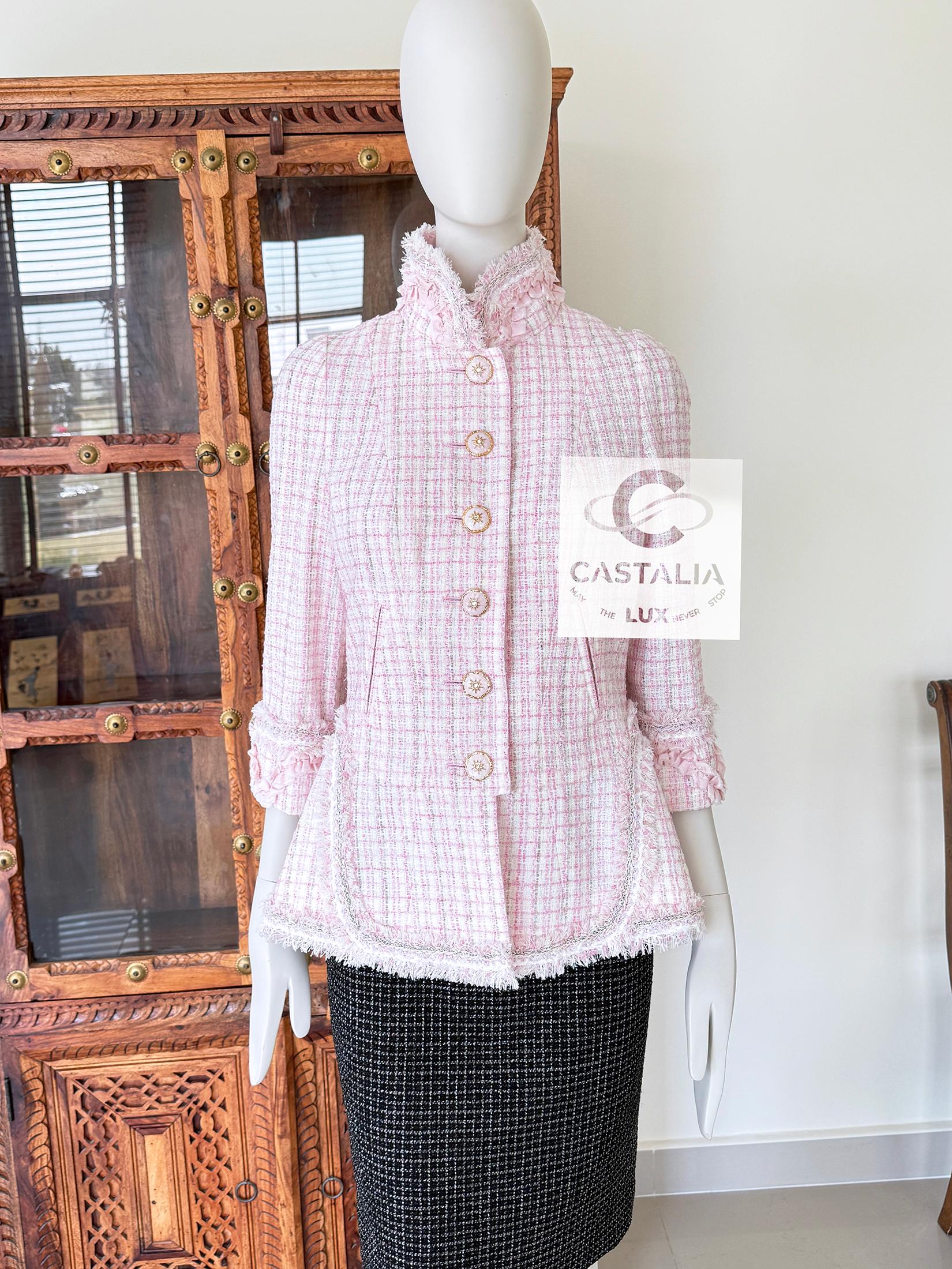 Chanel 11K$ New Paris / Versailles Baroque Style Tweed Jacket 36 FR en venta 5