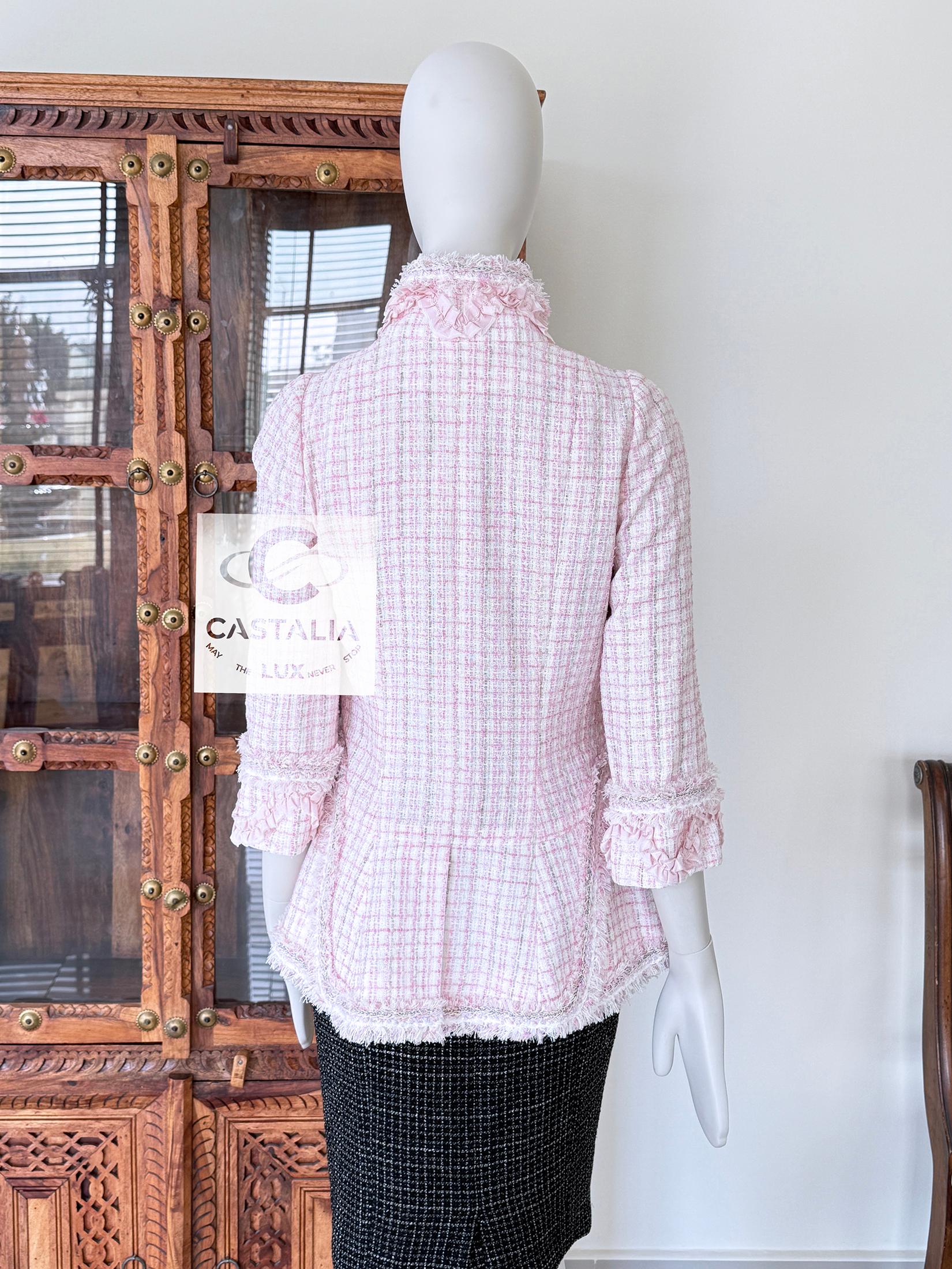 Chanel 11K$ New Paris / Versailles Baroque Style Tweed Jacket 36 FR en venta 9