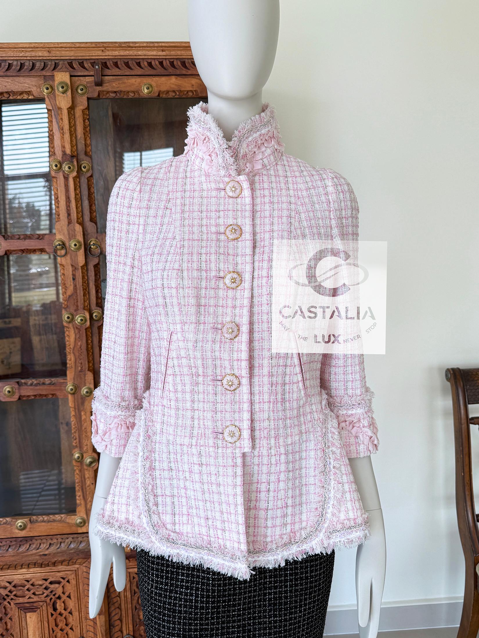Chanel 11K$ New Paris / Versailles Baroque Style Tweed Jacket 36 FR en venta 2