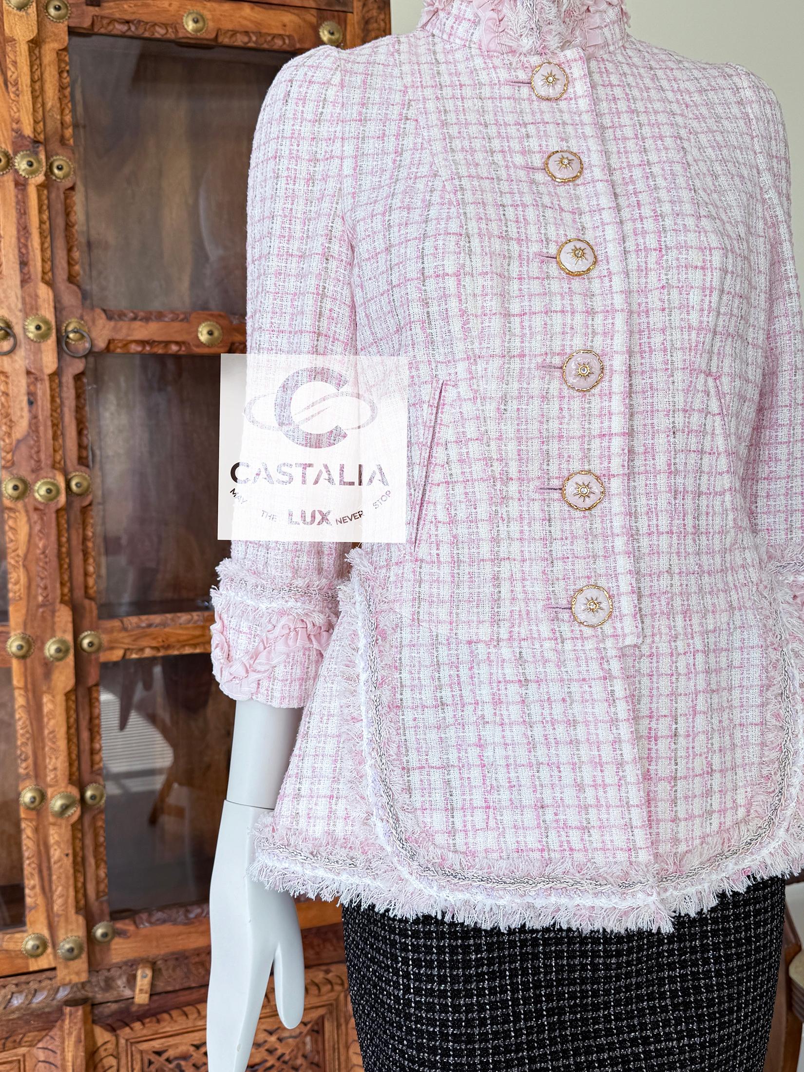 Chanel 11K$ New Paris / Versailles Baroque Style Tweed Jacket 36 FR en venta 4