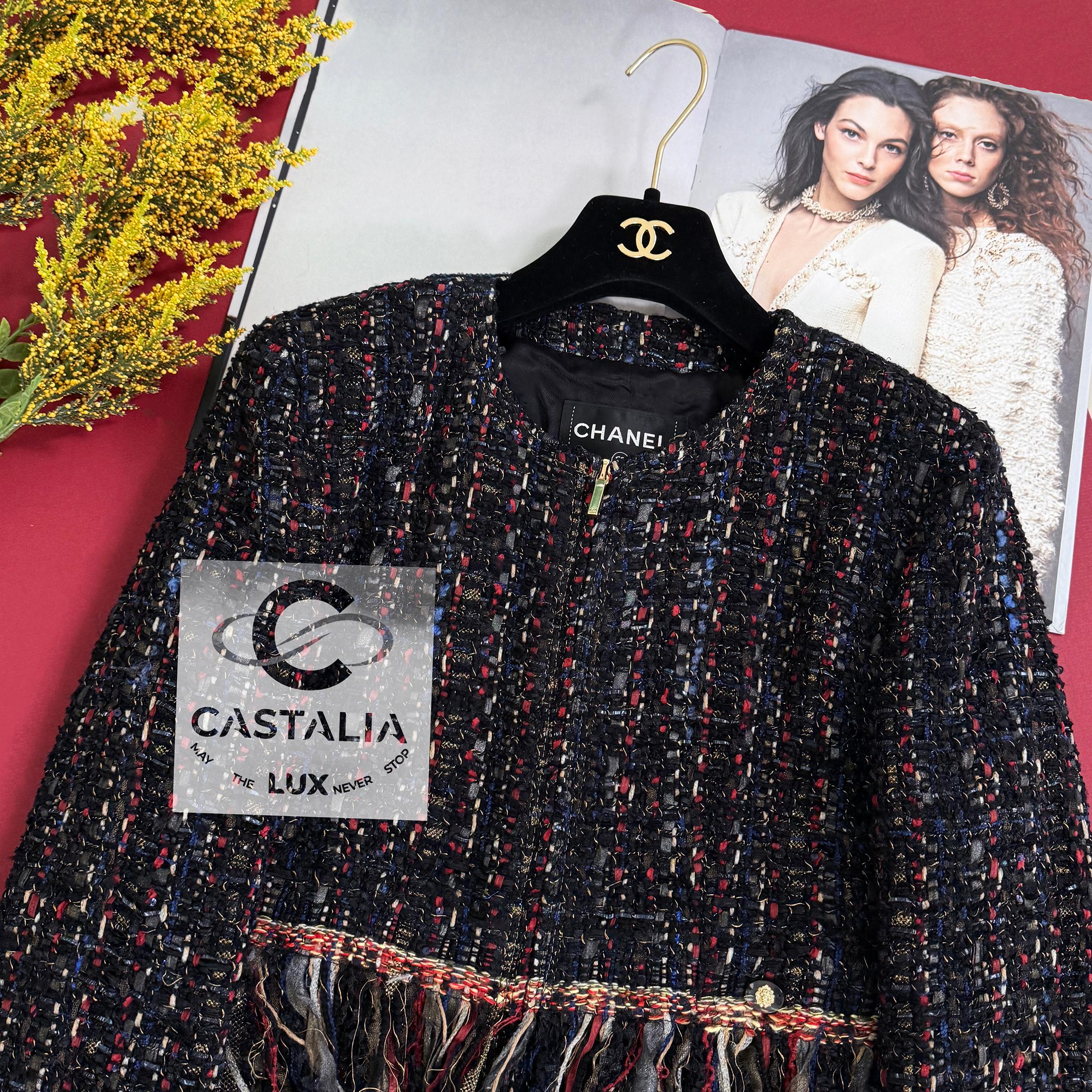 Chanel 11K$ Paris / Cosmopolite Lesage Giacca in tweed 40 FR in vendita 9