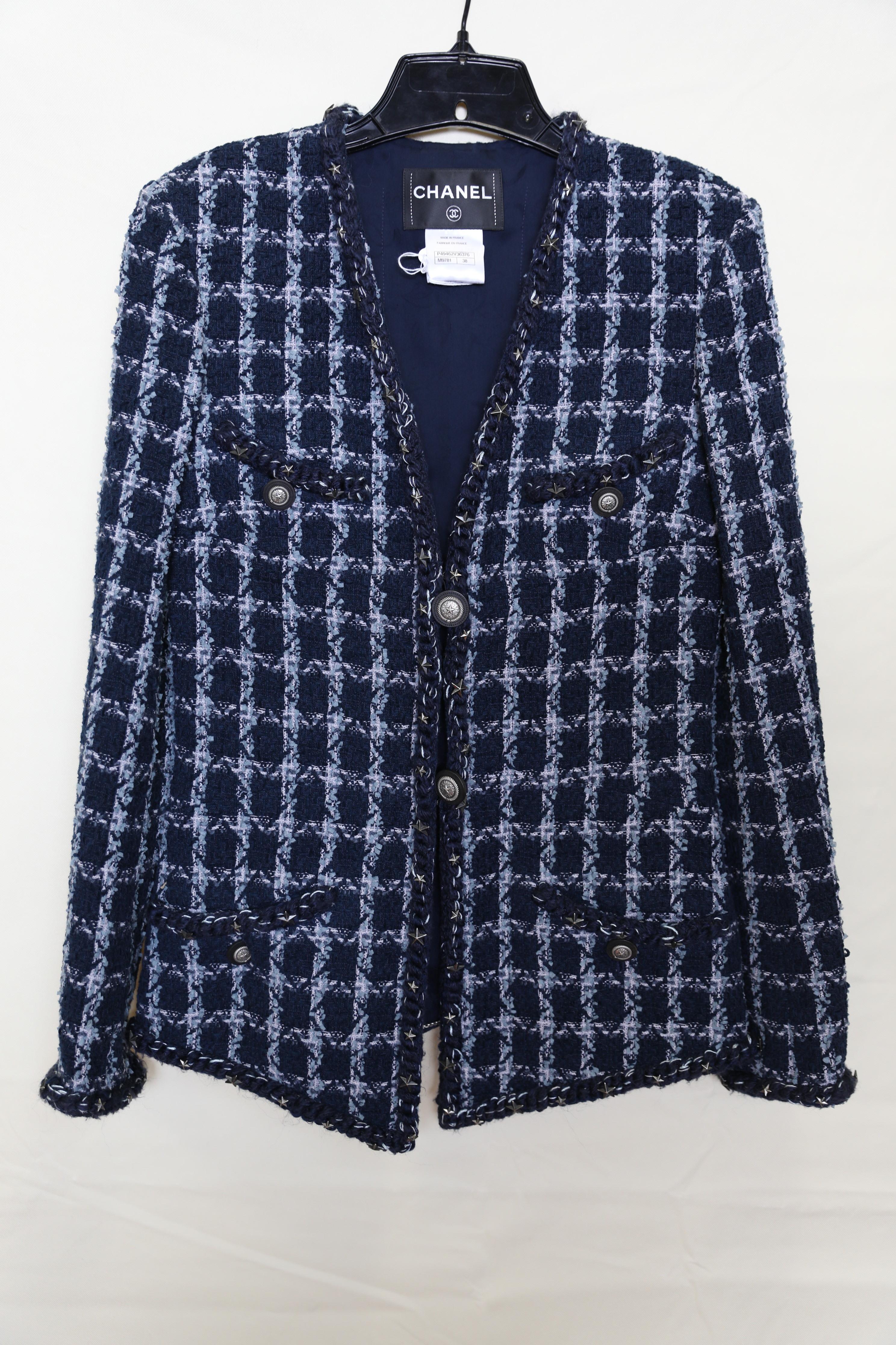 Chanel 11K$ Paris /Dallas Star Studded Tweed Jacket 3