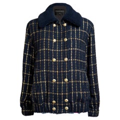 CHANEL 11K$ Paris / Egypt Runway Black Tweed Jacket 36 FR