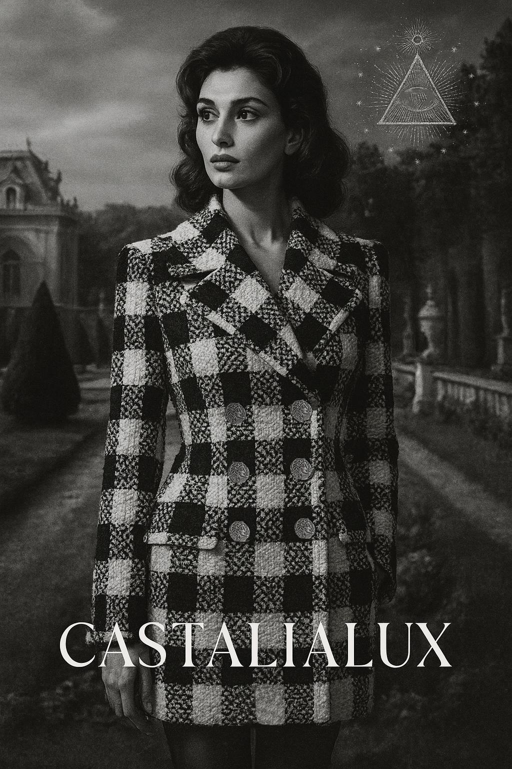 ~ Dal paesaggio onirico e chiaroscurale di Karl Lagerfeld - Paris in ROME 2016 Collection by Maestro Lagerfeld - questo cappotto Chanel emerge come un artefatto intessuto di cinema, eredità dell'Impero Romano ed eternità in ombra.

~  Come si vede