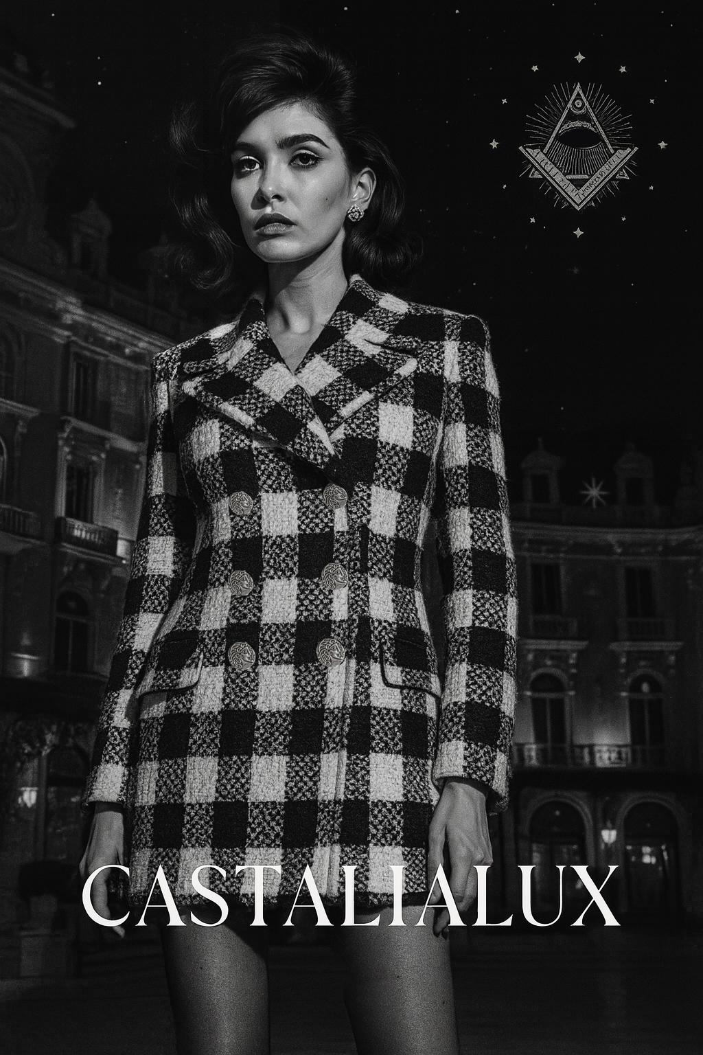 da uomo o donna Chanel Parigi / Roma Giacca monocromatica in tweed 36 FR in vendita