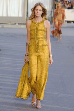 CHANEL 11K$ Paris / Saint-Tropez Marigold Tweed Jacket 36 FR