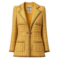 CHANEL 11K$ Paris / Saint-Tropez Marigold Tweed Jacket 36 FR