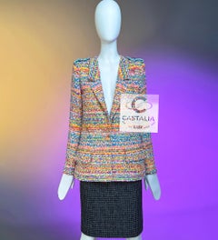 CHANEL 11K$ Paris / Seoul Vibrant Lesage Tweed Jacket 36 FR
