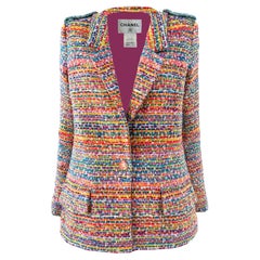 CHANEL 11K$ Paris / Seoul Vibrant Lesage Tweed Jacket 36 FR