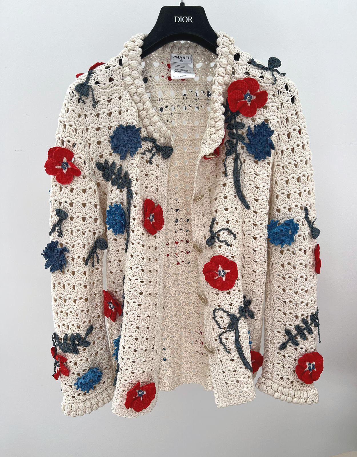 Chanel 11K$ Rare Collectors Crochet Jacket 9