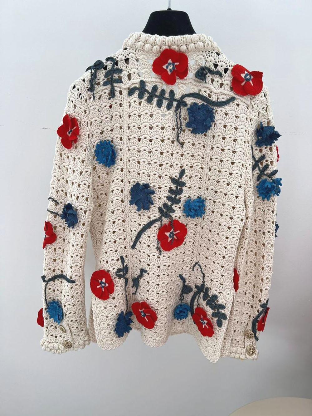 Chanel 11K$ Rare Collectors Crochet Jacket 10