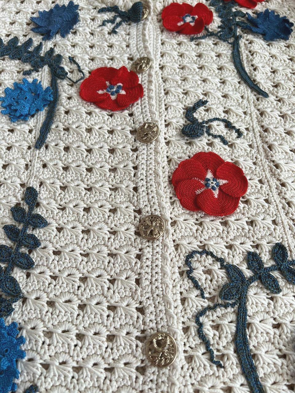 Chanel 11K$ Rare Collectors Crochet Jacket 11