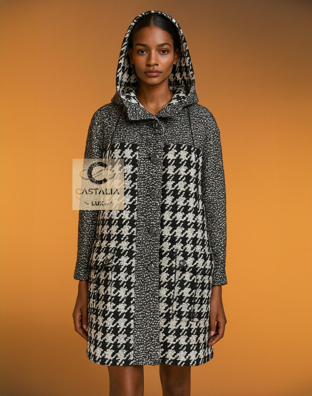 CHANEL Collector’s Crossover Tweed Parka with Jewel Gripoix Buttons By Karl Lagerfeld

~ A boutique piece valued at over $11,000, 
this parka stands as both an emblem of Lagerfeld’s ability to hybridize couture and casual — a rare Crossover Chanel