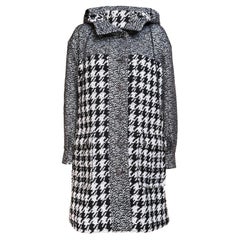 CHANEL 11K$ Rare Crossover Tweed Parka with Gripoix Buttons